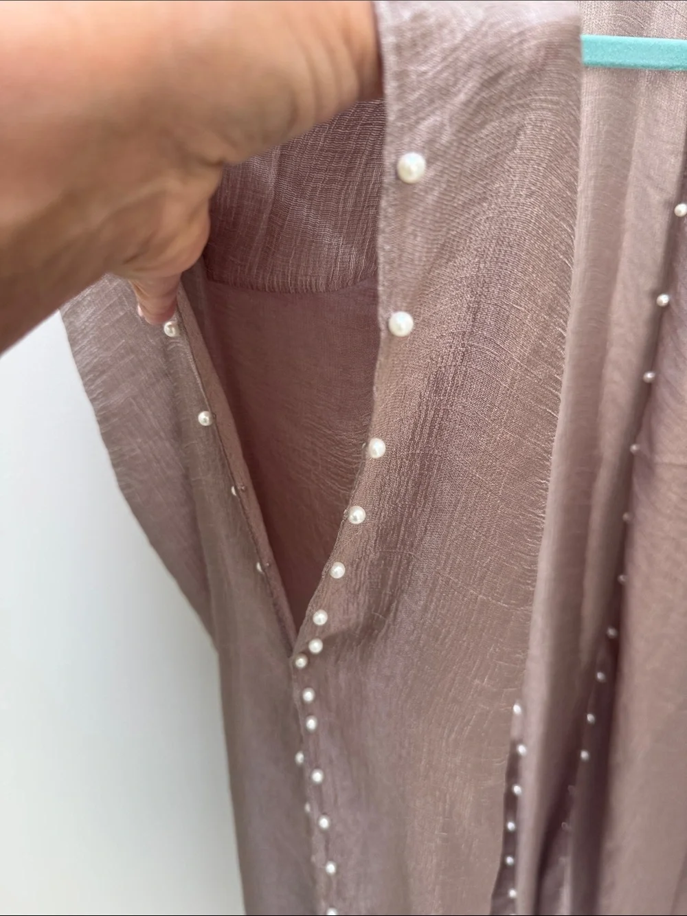 J&Sunny Just Classic Brown Shimmery Silk Blend Kimono